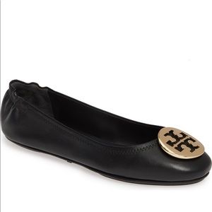 Tory Burch Minnie Travel Ballet Flat Black 7.5
